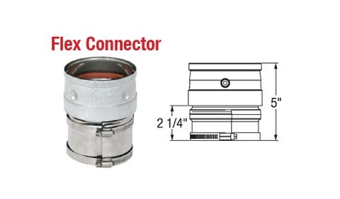 Selkirk 4 Ultimate Pellet Pipe Flex Connector - 824026 - 4UPP-FC