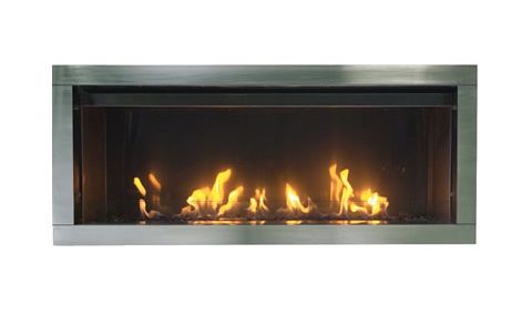 Sierra Flame 45 Outdoor Natural Gas Direct Vent Linear Gas Fireplace - TAHOE-45-NG