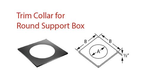 DuraVent 10 DuraTech Trim Collar For Round Support Box - 10DT-TCR