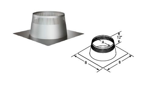 DuraVent 12 DuraTech Ventilated Flat Flashing - 12DT-FFHT