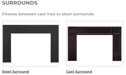 Vermont Castings Gifford Wood-Burning Insert - Surrounds