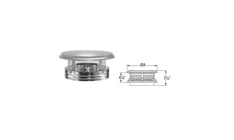 M&G DuraVent 7'' DuraPlus Chimney Cap - 9184 // 7DP-VC