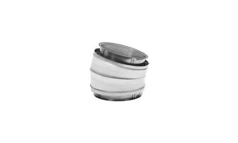 Metal-Fab Corr/Guard 12" D 15 Degree Elbow - 12FCG15L-C40
