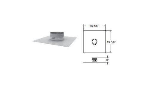 DuraVent 4" DuraFlex SS Top Plate and Storm Collar - 4DFS-TPSC