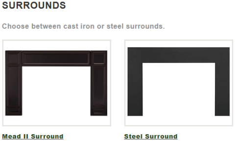 Vermont Castings Montpelier II Wood-Burning Insert - Surrounds