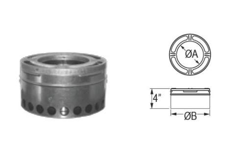 M&G DuraVent 6'' DuraPlus Starter Section - 9011 // 6DP-SS