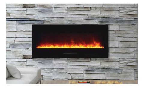 Amantii 50" WM-FM-50-BG Electric Fireplace - Wall Mount-Flush Mount - WM-FM-50-BG