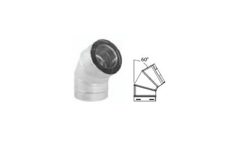 M&G DuraVent 4x6 DirectVent Pro 60 Degree Elbow - Galvanized - 46DVA-E60 // 46DVA-E60