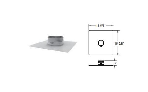 DuraVent 6" DuraFlex SS Top Plate and Storm Collar - 6DFS-TPSC