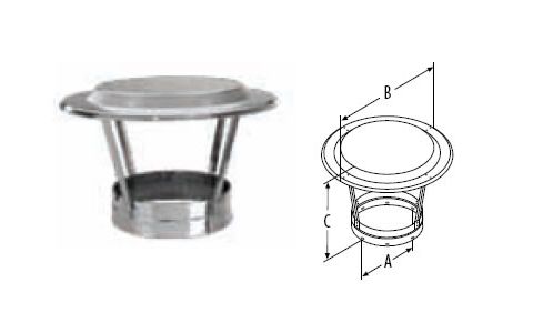 M&G DuraVent 12'' DuraTech Economy Chimney Cap - 99285 // 12DT-VCE