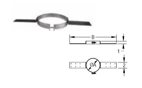 M&G DuraVent 6'' Round Gas Vent Gas Vent Roof Support - 6GVS // 6GVS