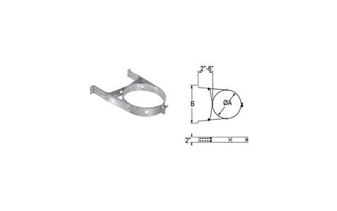 M&G DuraVent 8'' DuraPlus Adjustable Wall Strap - 9269 // 8DP-AWS