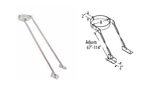 M&G DuraVent 10'' DuraTech Extended Roof Bracket - 99165 // 10DT-XRB