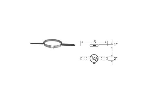 DuraVent DirectVent Pro 5x8 Roof Support - 58DVA-RS