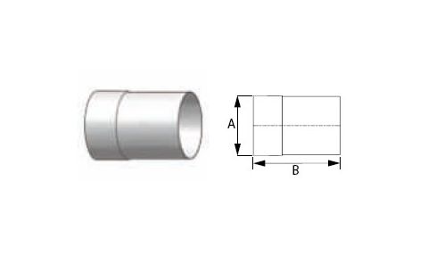 M&G DuraVent 3'' FasNSeal Wall Thimble Sleeve Extension - FSWTE3 // FSWTE3