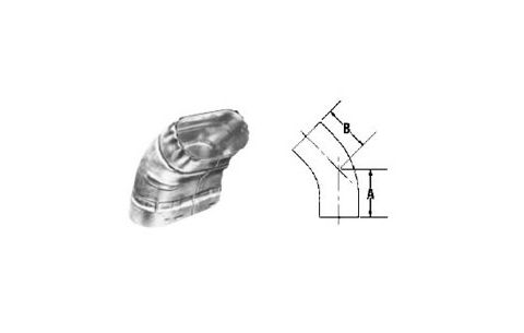 Selkirk 4'' OV Oval Elbow 45 Degree Std - 164215 - 4OV-45S