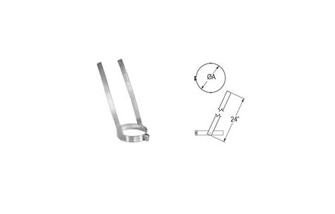 M&G DuraVent 7'' DuraPlus Elbow Strap - 9160 // 7DP-ES