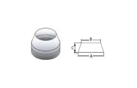 M&G DuraVent FasNSeal 5'' x 4'' Termination Cone - FSCN0504 // FSCN0504