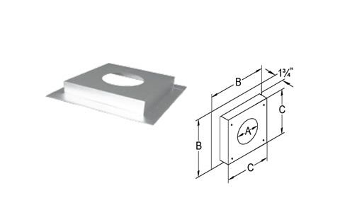 M&G DuraVent DirectVent Pro 4x6 Counter Flashing - 46DVA-CF // 46DVA-CF