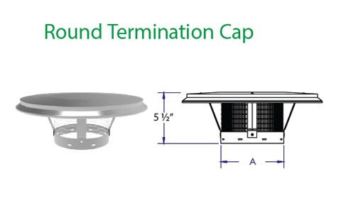 DuraVent 8 DuraLiner Vertical Cap - 8DLR-VC