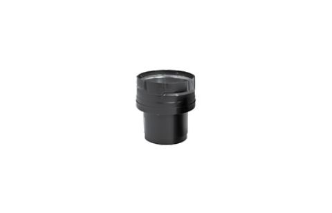 Security Chimneys 3" Secure Pellet Appliance Adapter Harman Black - 3SPVADHB