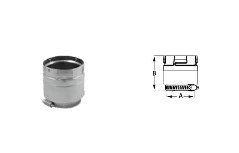 Security Chimneys 4" Secure Pellet Quick Release Pellevent Adapter - 4SPVADS