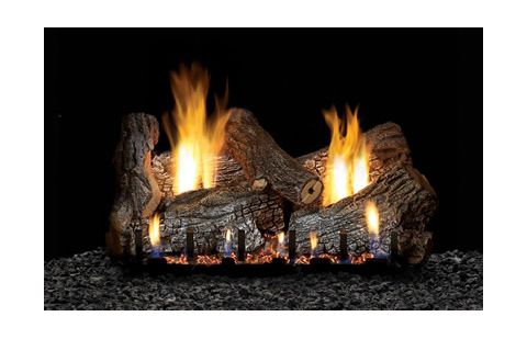 White Mountain Hearth Sassafras Log Set - 6 Piece - 30 inch - Refractory - LS30RS