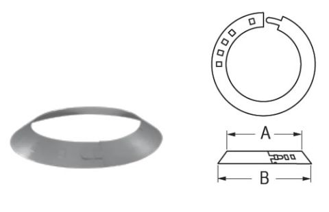 M&G DuraVent 6''-8'' DuraPlus Storm Collar - 9959 // 6DP-SC