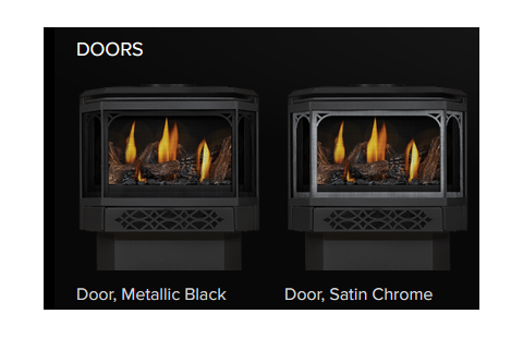 Napoleon Halliburton Direct Vent Gas Stove doors