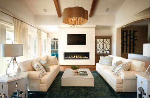 Fireplace in living room