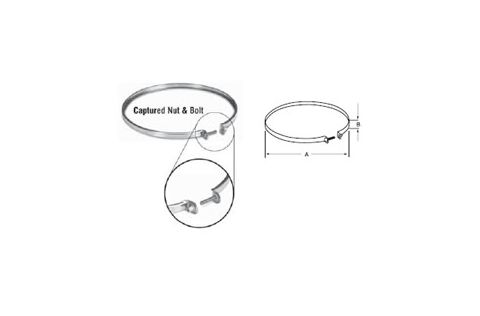 Selkirk 6" SuperPro Locking Band - Stainless Steel - SPR6SLB