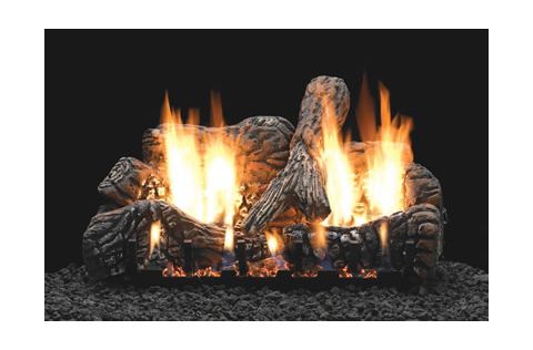 White Mountain Hearth Charred Oak Log Set - 4 Piece - 16 inch - Ceramic Fiber - LS16C