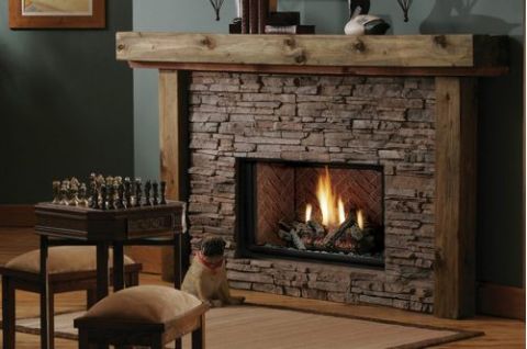 Kingsman Zero Clearance Direct Vent Gas Fireplace - 36" Wide - HB3628