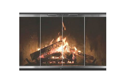 Thermo-Rite Z-Track Custom Glass Fireplace Door - Z-Track