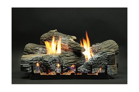 White Mountain Hearth Stacked Wildwood Log Set - 5 Piece - 18 inch - Refractory - LS18WRR