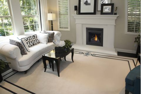 Fireplace in living room