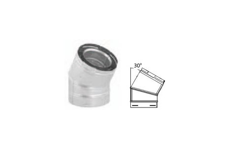 M&G DuraVent 5x8 DirectVent Pro 30 Degree Elbow - Galvanized - 58DVA-E30 // 58DVA-E30