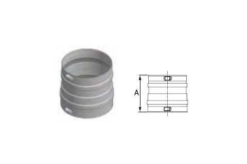M&G DuraVent 7'' FasNSeal Buderus SB Series Appliance Adapter - FSA-SB7 // FSA-SB7