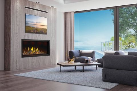 Fireplace in living room