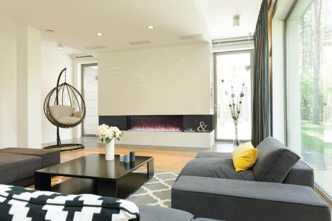 Napoleon Trivista Primis, Three-Sided Electric Fireplace Installed