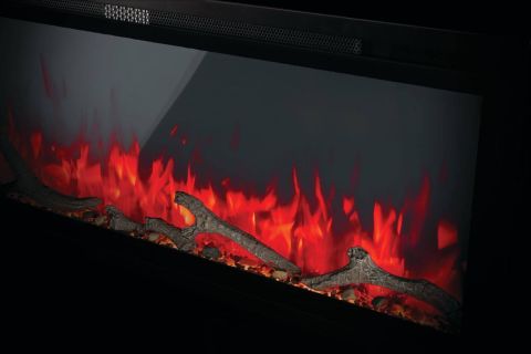 Napoleon Entice Electric Fireplace driftwood logs