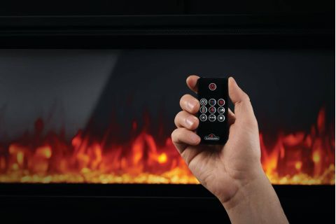 Napoleon Entice Electric Fireplace remote close up