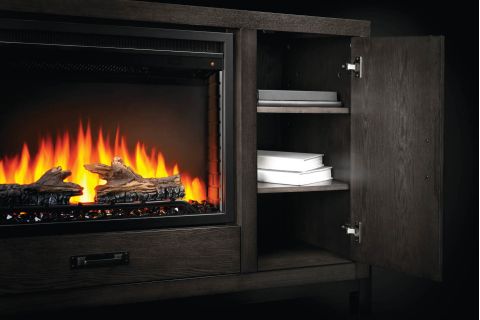 Napoleon Franklin Electric Mantel Package Cabinet interior