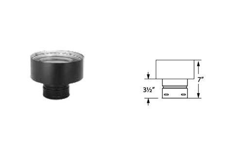 Security Chimneys 3" Secure Pellet Chimney Adapter - 8" - 3SPVB8CA