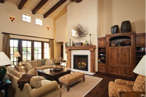 Fireplace in living room