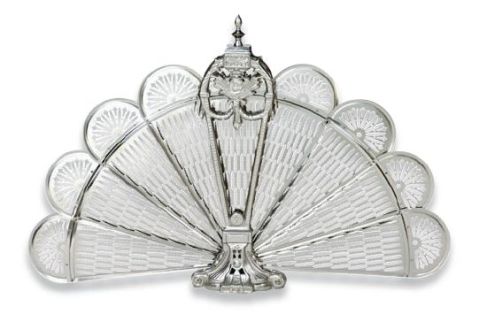 Uniflame Pewter Finish Ornate Fan Screen - S-1650