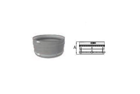 M&G DuraVent FasNSeal 158mm Male to 6'' Female Appliance Adapters - FSA-158-6F // FSA-158-6F