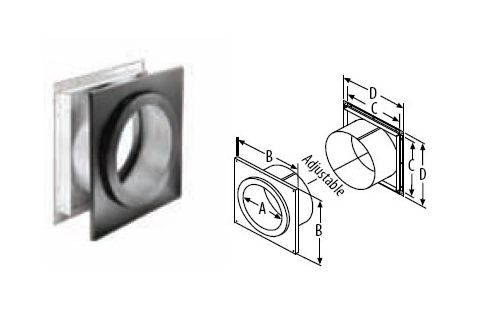 M&G DuraVent 14'' DuraTech Wall Thimble - 99343 // 14DT-WT