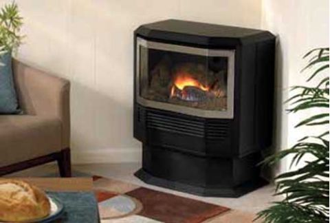 Empire Mantis Bay Window Fireplace - Black - BF-28-BM