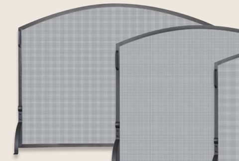 Uniflame Single Panel Olde World Iron Arch Top Screen - Large - S-1190